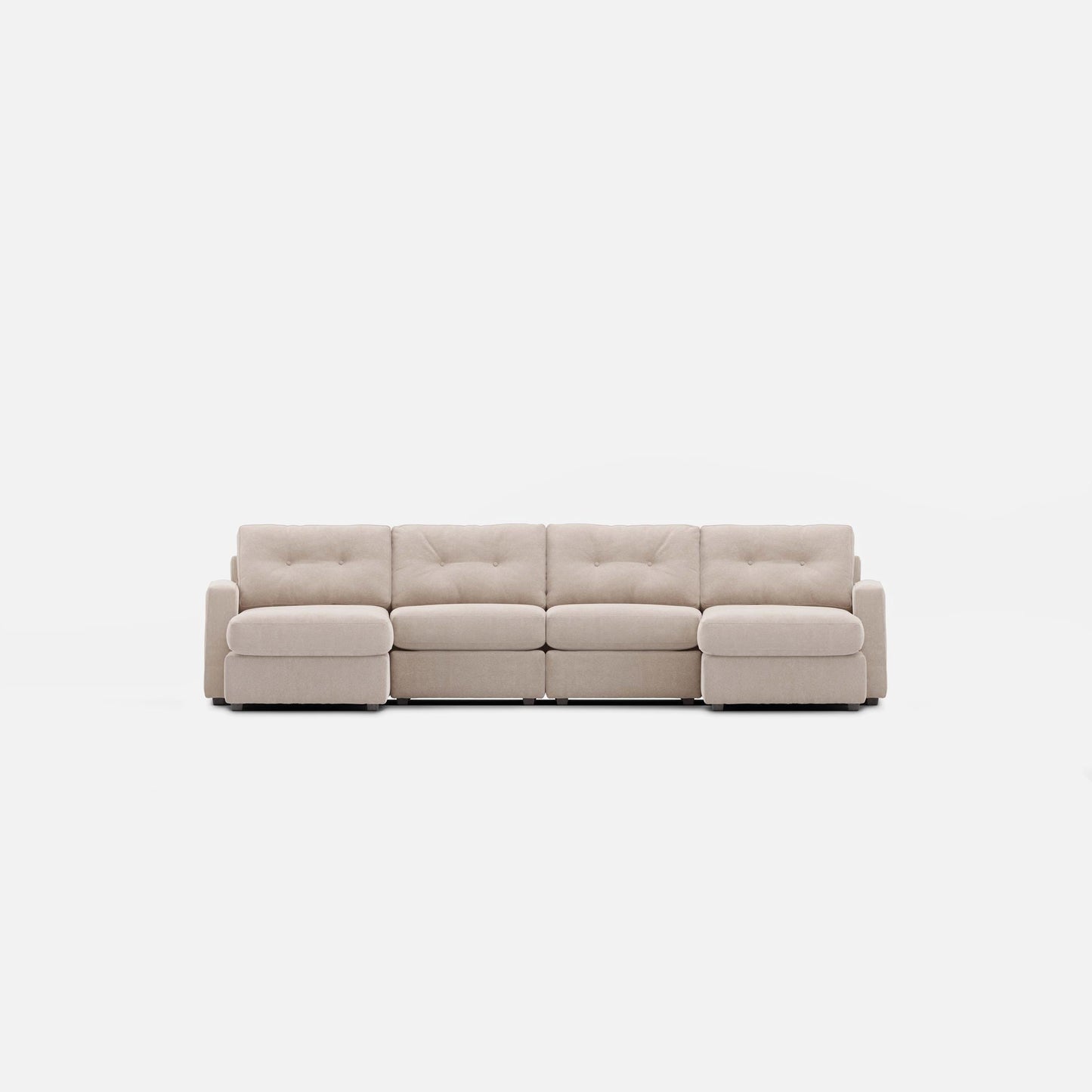 Modular One 4-Piece Sectional with Dual Chaise