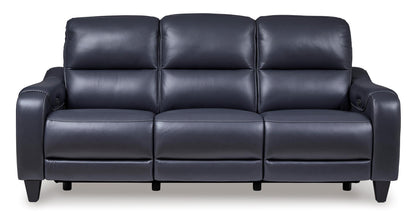 Mercomatic Leather Power Reclining Sofa