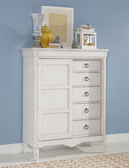 Vintage Market Sliding Door Chest of Drawers