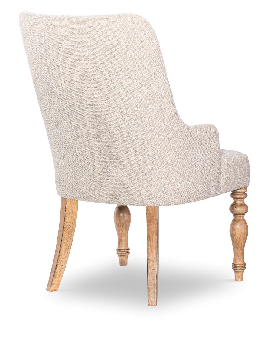 Vintage Market Upholstered Dining Arm Chair