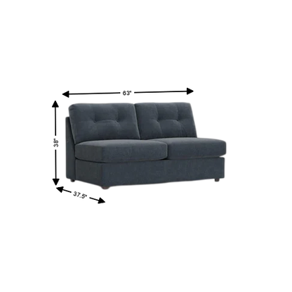 Modular One Armless Full Innerspring Sleeper Sofa