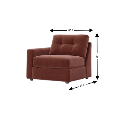 Modular One Left Arm Facing Chair