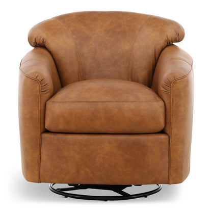 Bodhi Leather Swivel Glider