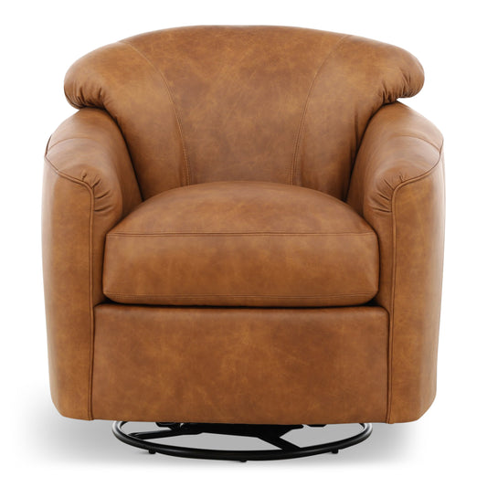 Bodhi Leather Swivel Glider