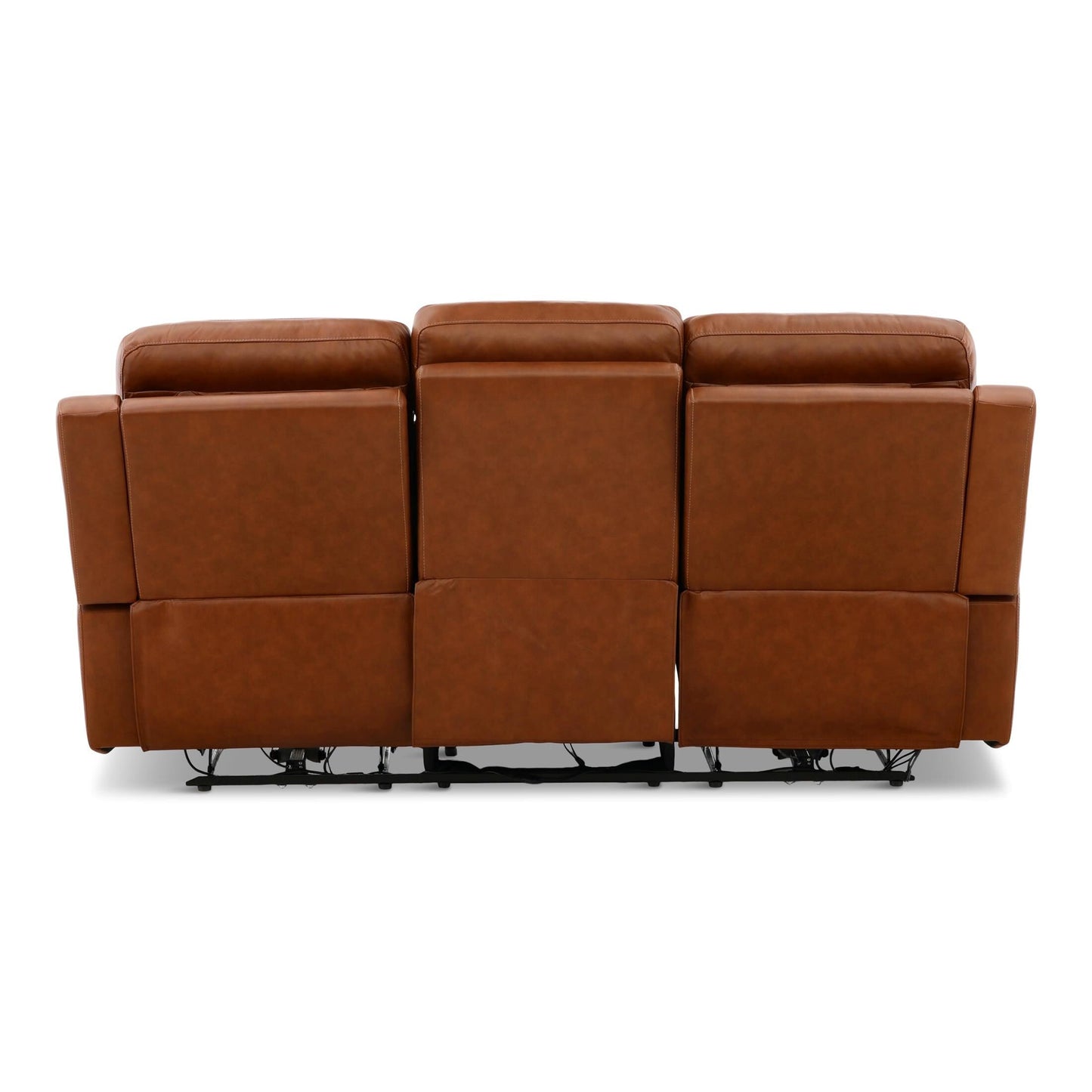 Adrian Leather Power Sofa with Drop Down Table