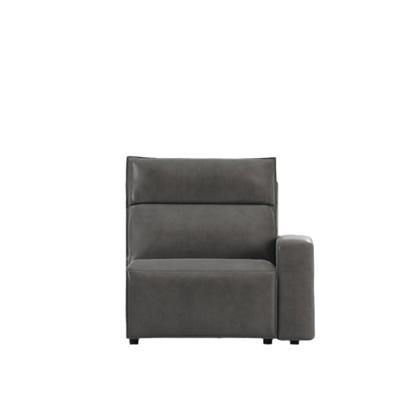 Modular Two Right Arm Facing Power Recliner - Charcoal