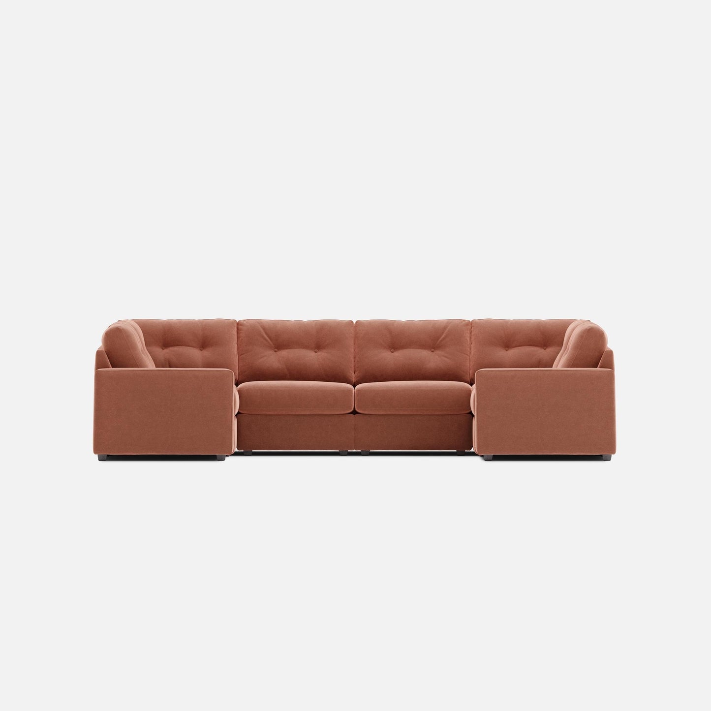 Modular One 6-Piece Sectional Cantaloupe
