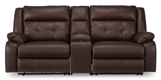 Punch Up 3-Piece Power Reclining Sectional Loveseat with Console