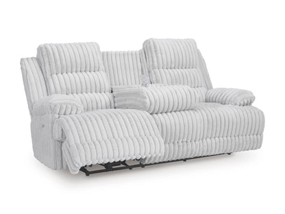 Technique Reclining Power Sofa with Drop Down Table