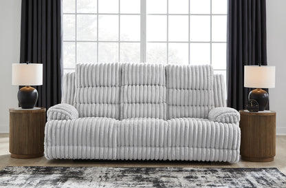 Technique Reclining Power Sofa with Drop Down Table