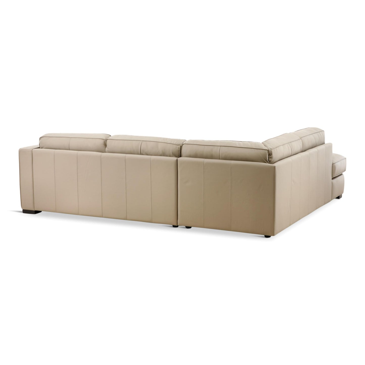 Copenhagen 2-Piece Leather Sectional with Chaise