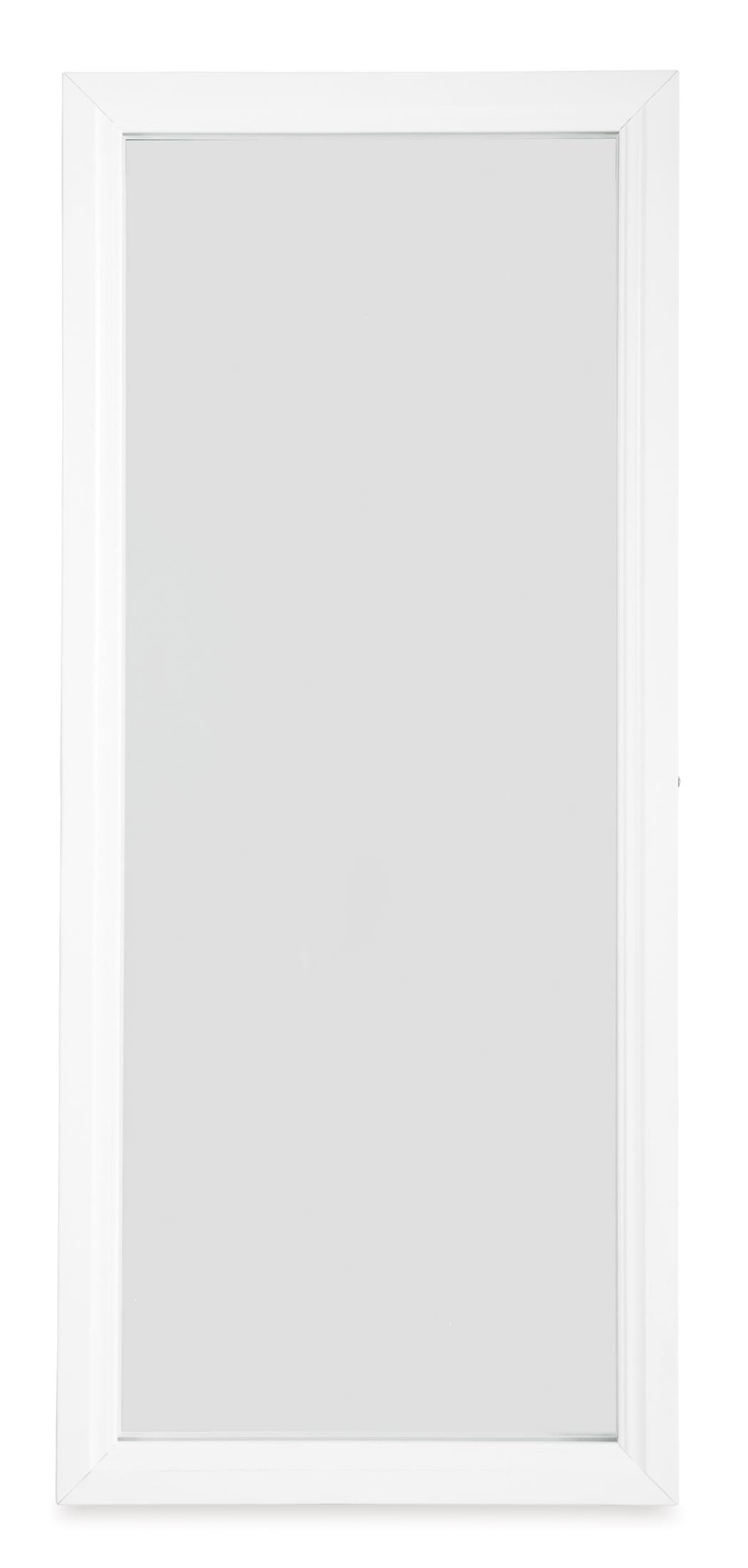 Evesen Floor Standing Mirror with Storage White
