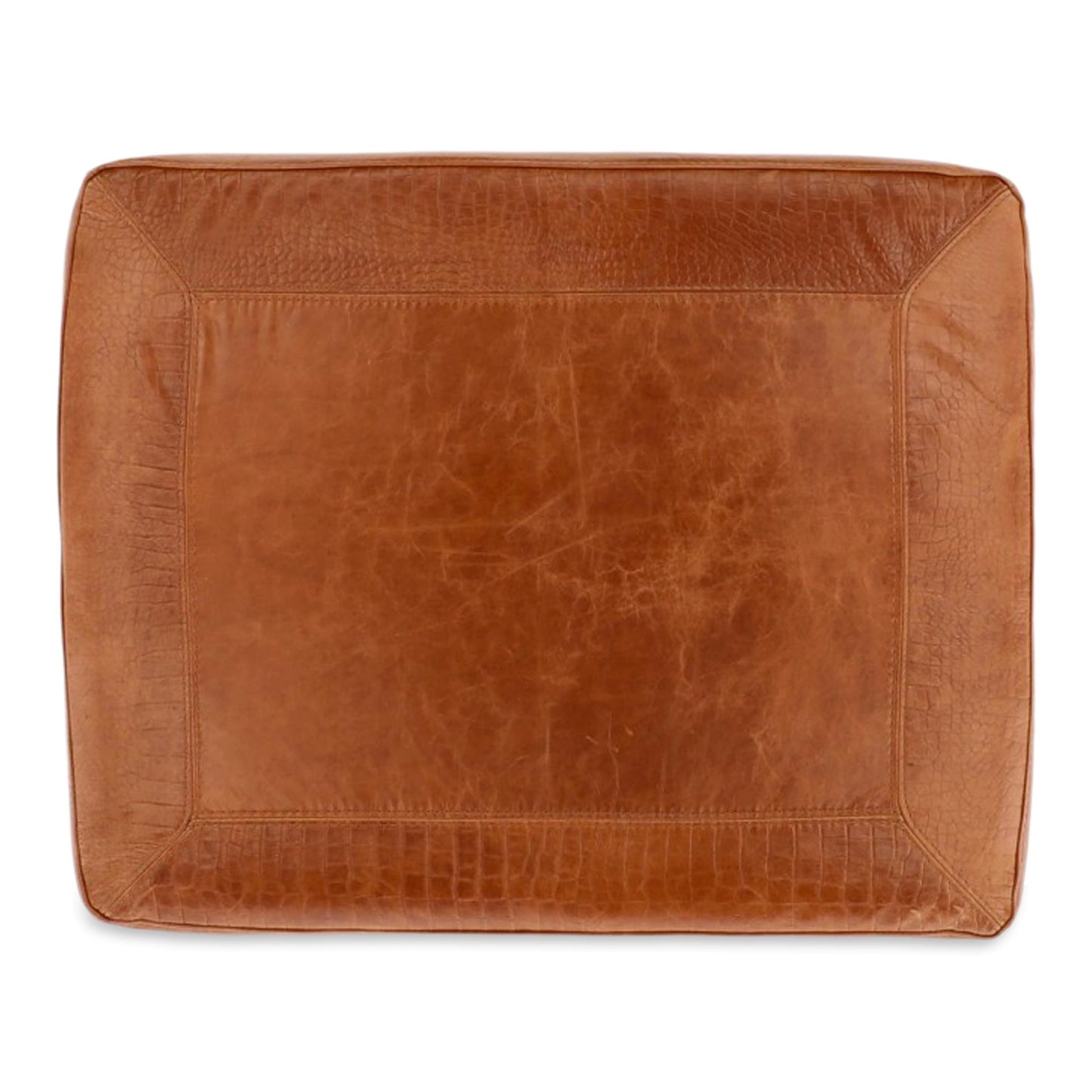 Park Avenue Leather Ottoman