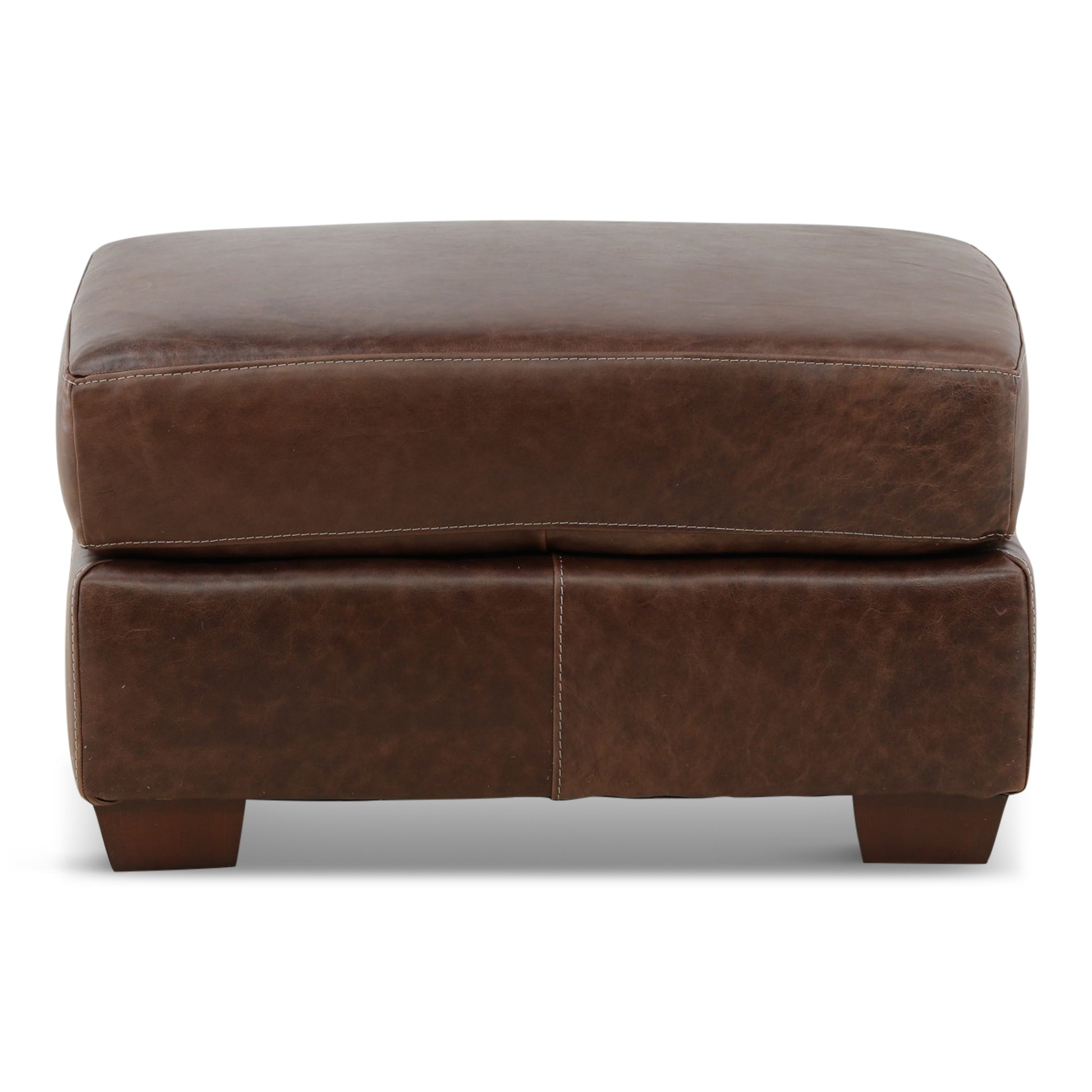 Bently Leather Ottoman