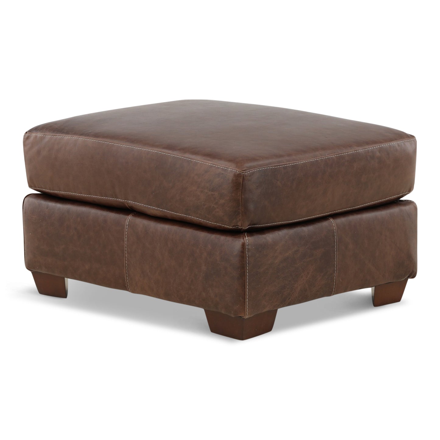 Bently Leather Ottoman