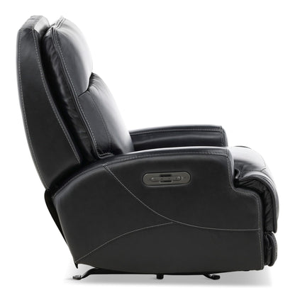 Maverick Leather Power Rocker Recliner