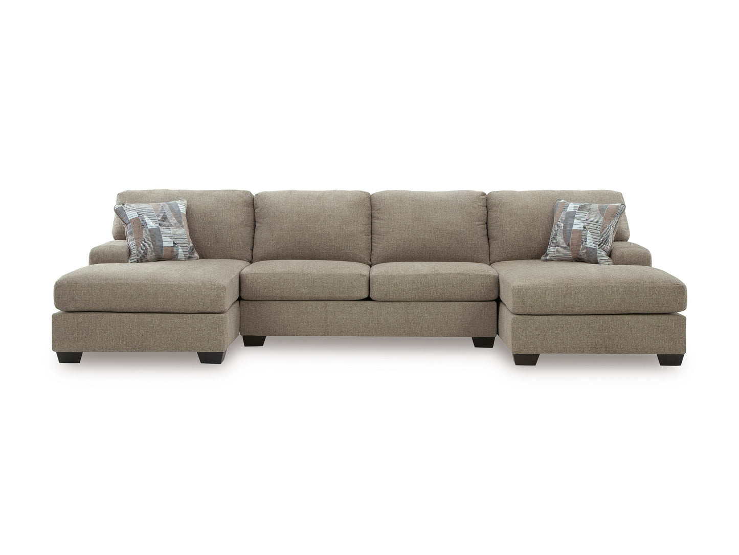 Newellen 3-Piece Sectional with Double Chaise