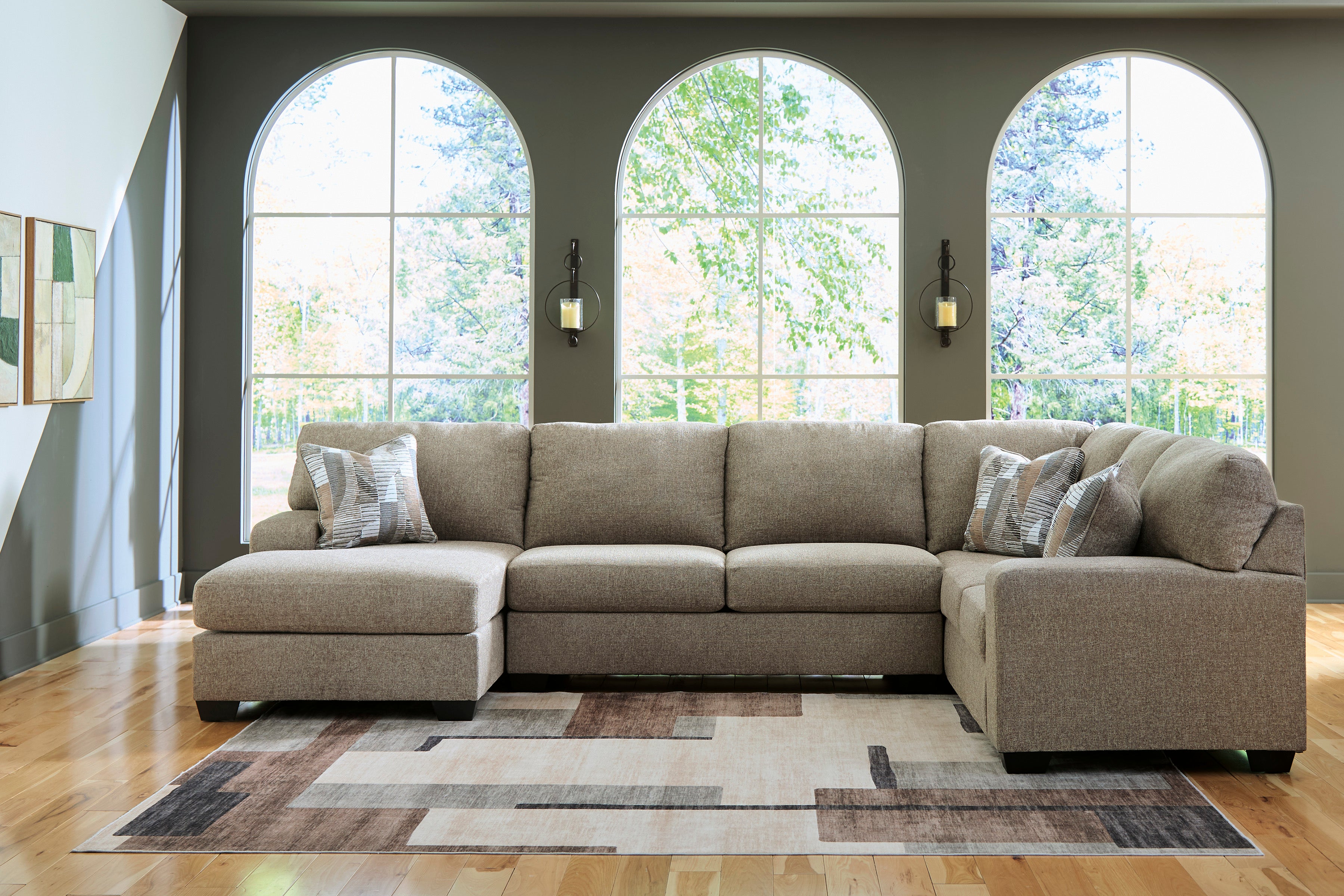 Newellen 3-Piece Left-Facing Sectional with Chaise – Levin Furniture
