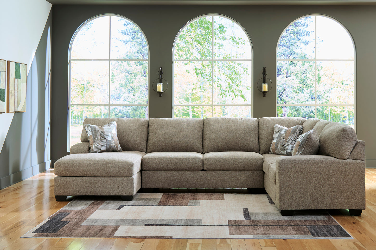 Newellen 3-Piece Left-Facing Sectional with Chaise