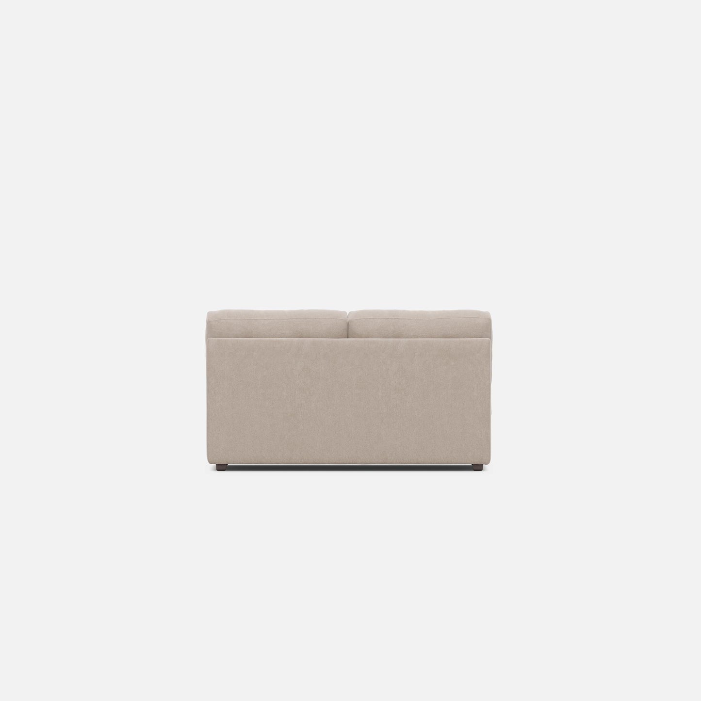 Modular One Armless Full Memory Foam Sleeper Sofa - Stone