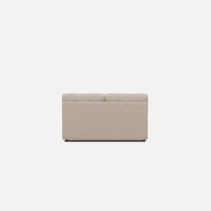 Modular One Armless Full Memory Foam Sleeper Sofa - Stone