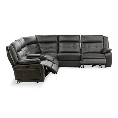 Afton 6-Piece Power Reclining Sectional