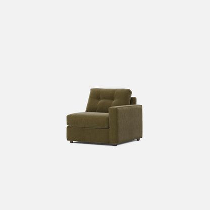 Modular One RIght Arm Facing Chair - Moss