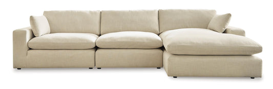 Elyza 3-Piece Linen Sectional with Chaise