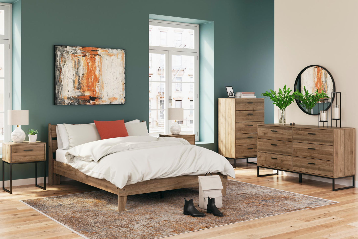 Deanlow Platform Panel Bed