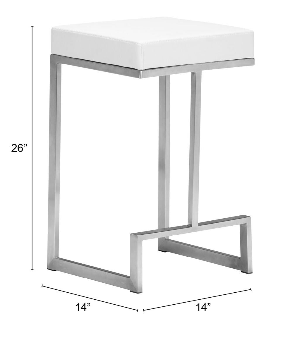 Darwen Counter Stool (Set of 2) White