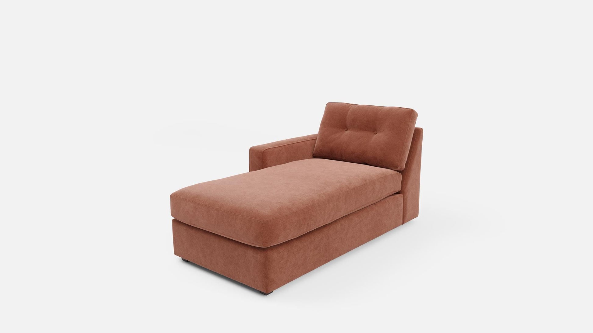 Modular One Left Arm Facing Chaise - Cantaloupe