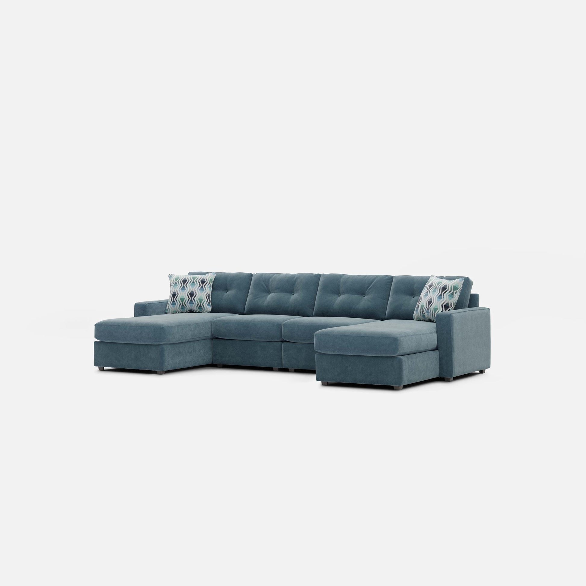 Modular One 4-Piece Sectional with Dual Chaise