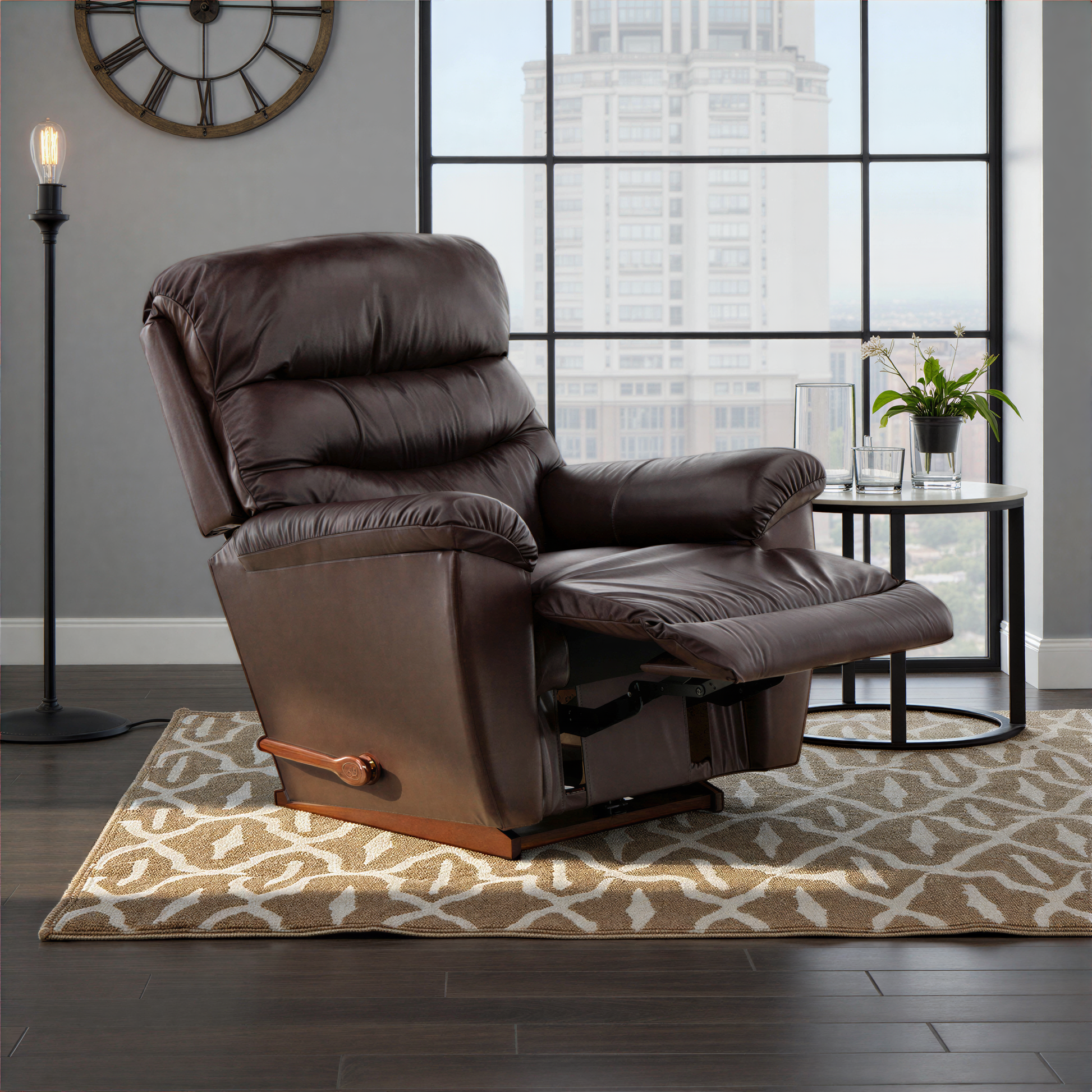 La-Z-Boy Joshua Leather Rocker Recliner – Levin Furniture La-Z-Boy Joshua Leather Rocker Recliner – Levin Furniture