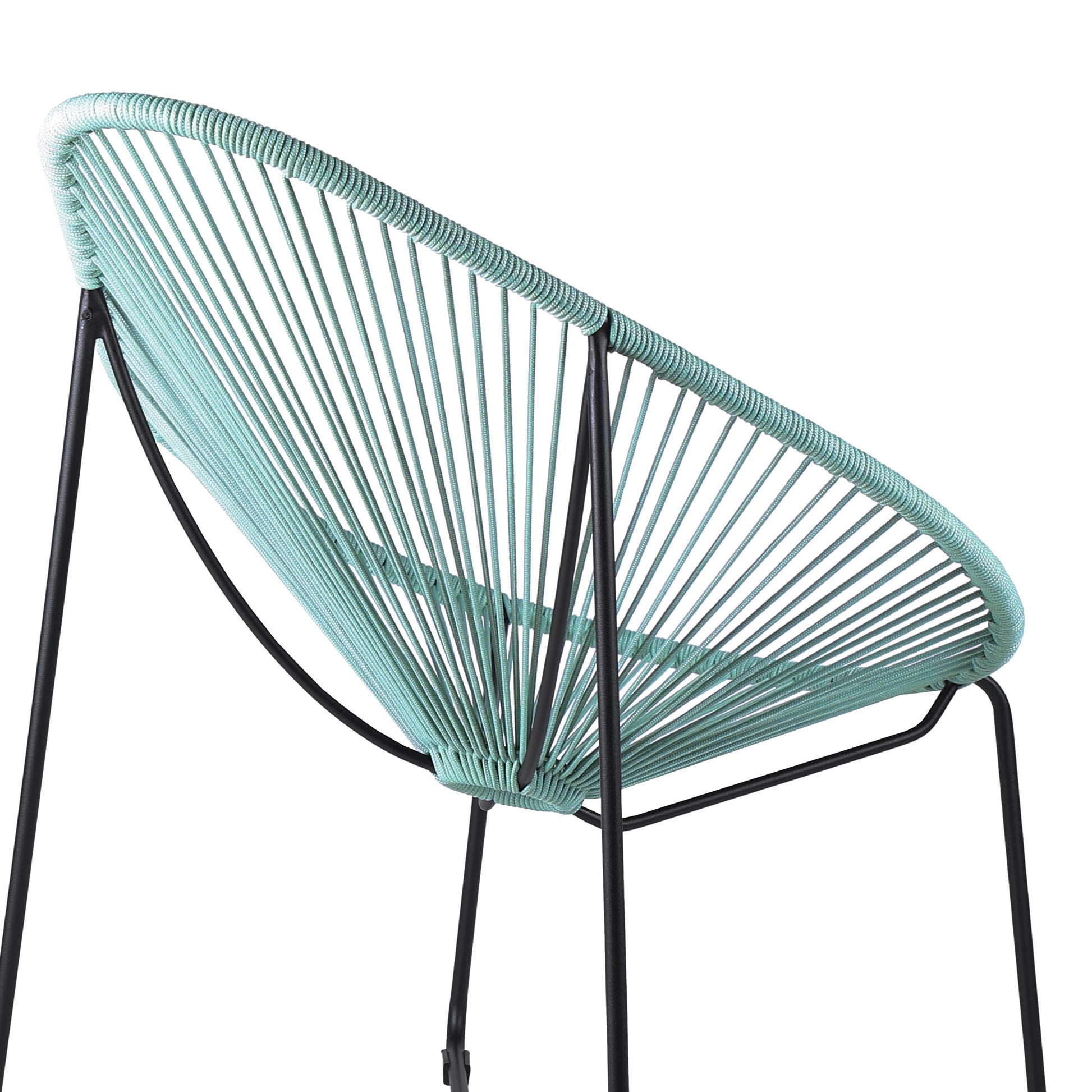 Acapulco Indoor Outdoor Steel Papasan Lounge Chair