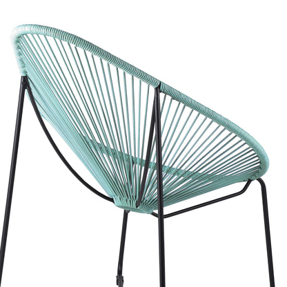 Acapulco Indoor Outdoor Steel Papasan Lounge Chair