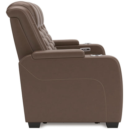 High Impact Leather Power Reclining Sofa