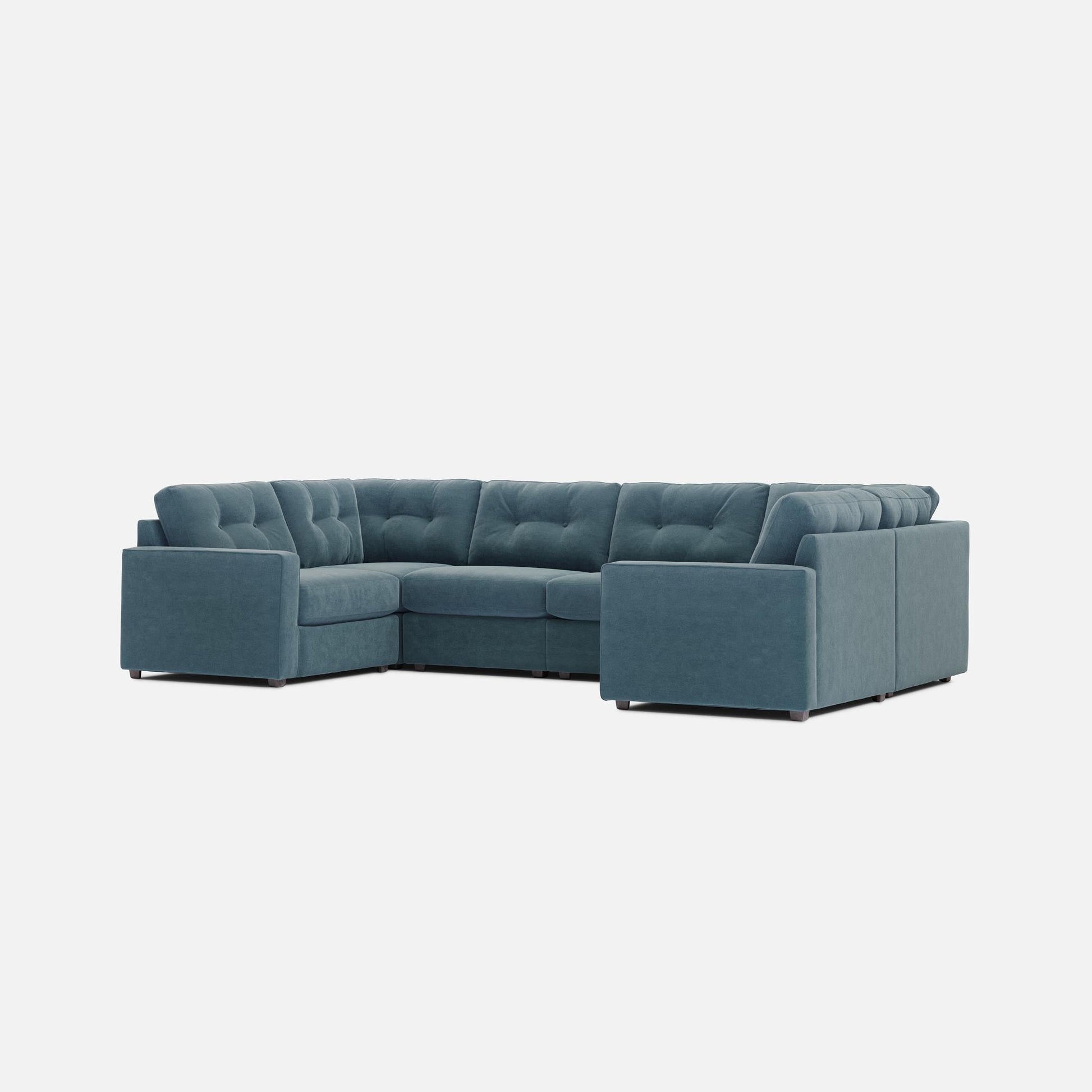 Modular One 6-Piece Sectional - Teal