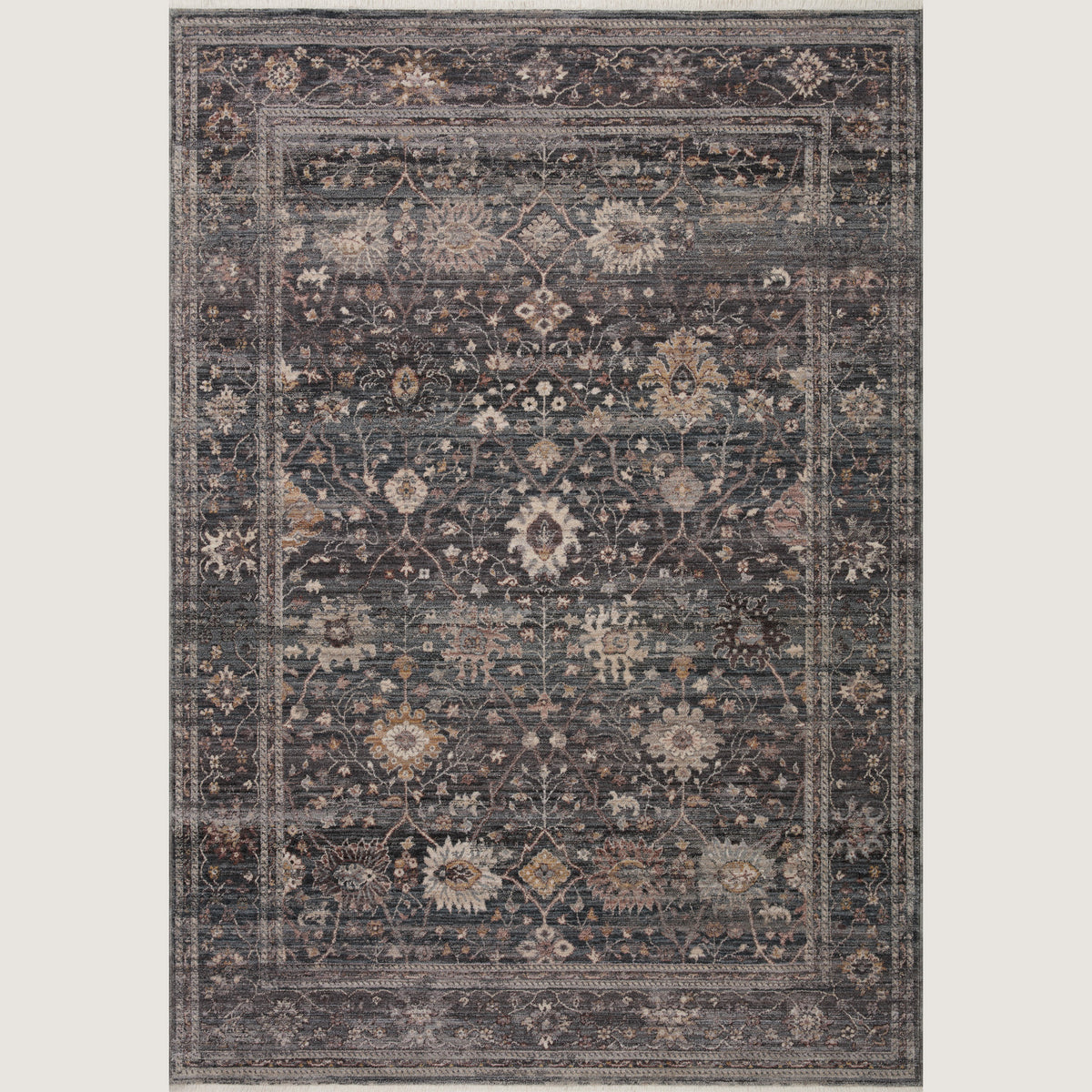 Lyra Ink/Multi-Colored Rug 9'3" x 13'