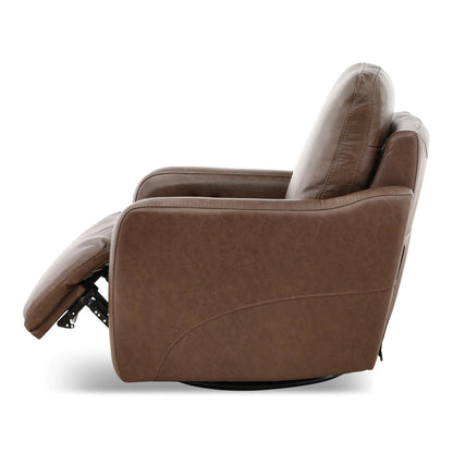 Brea Leather Power Swivel Recliner