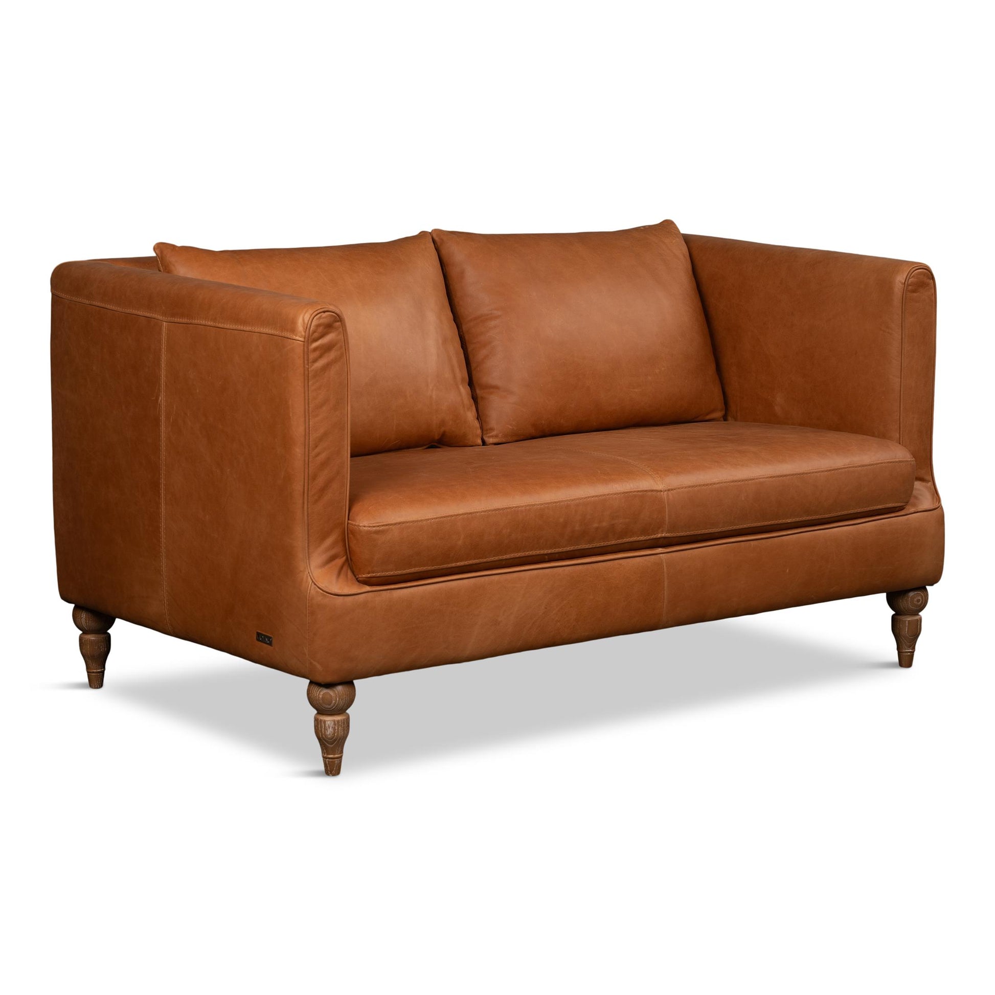 Hoffman Leather Loveseat