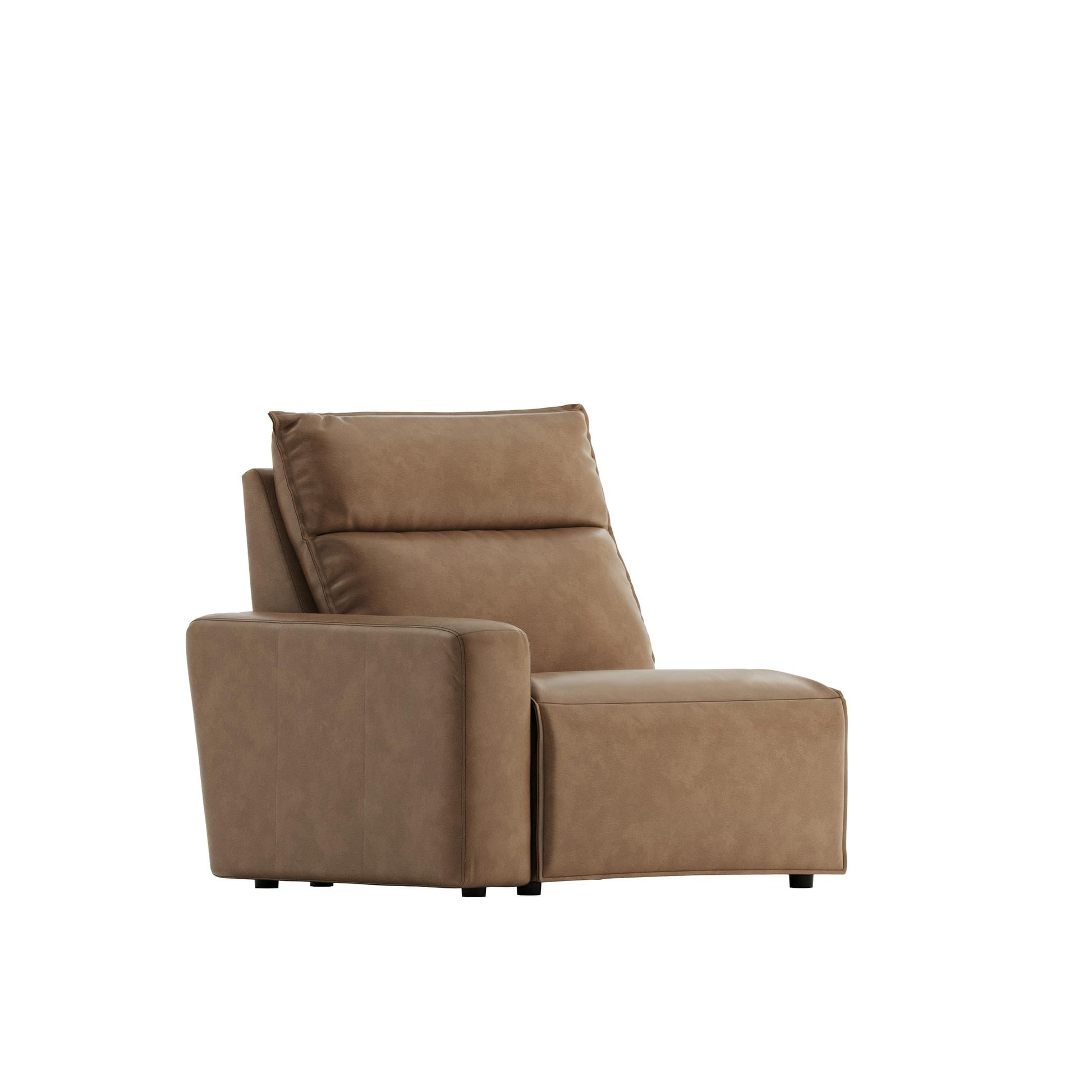 Modular Two Left Arm Facing Power Recliner - Saddle