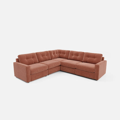 Modular One 5-Piece Sectional - Cantaloupe