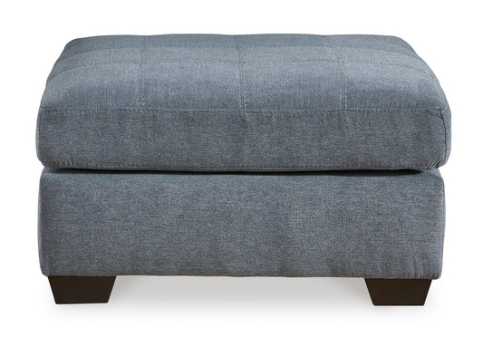 Marleton Oversized Accent Ottoman Denim