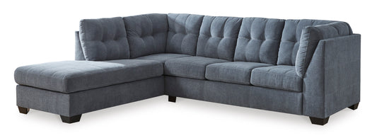 Ashley Marleton 2-Piece Sectional with Chaise Denim Left-Facing