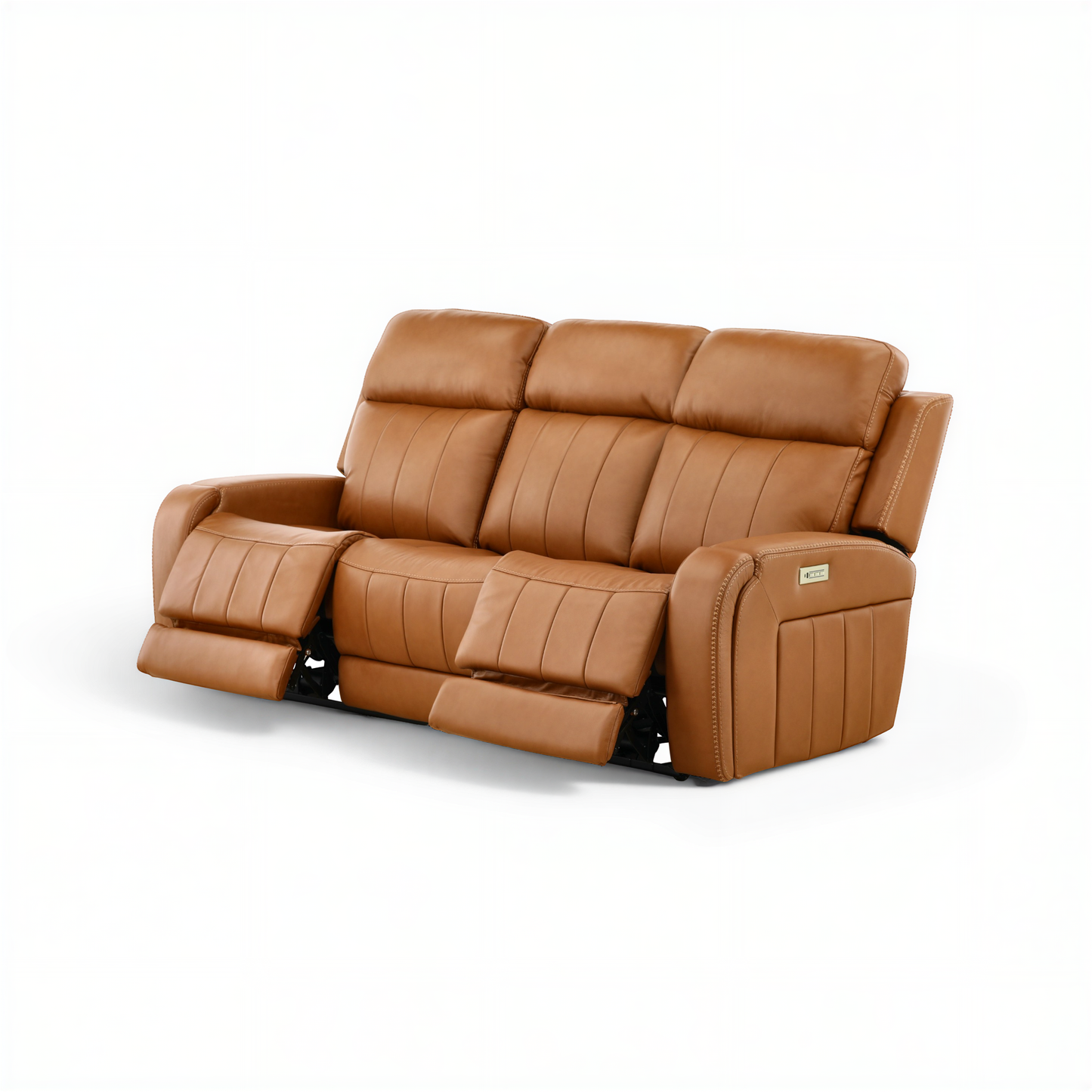 Hampton Leather Home Theater Sofa