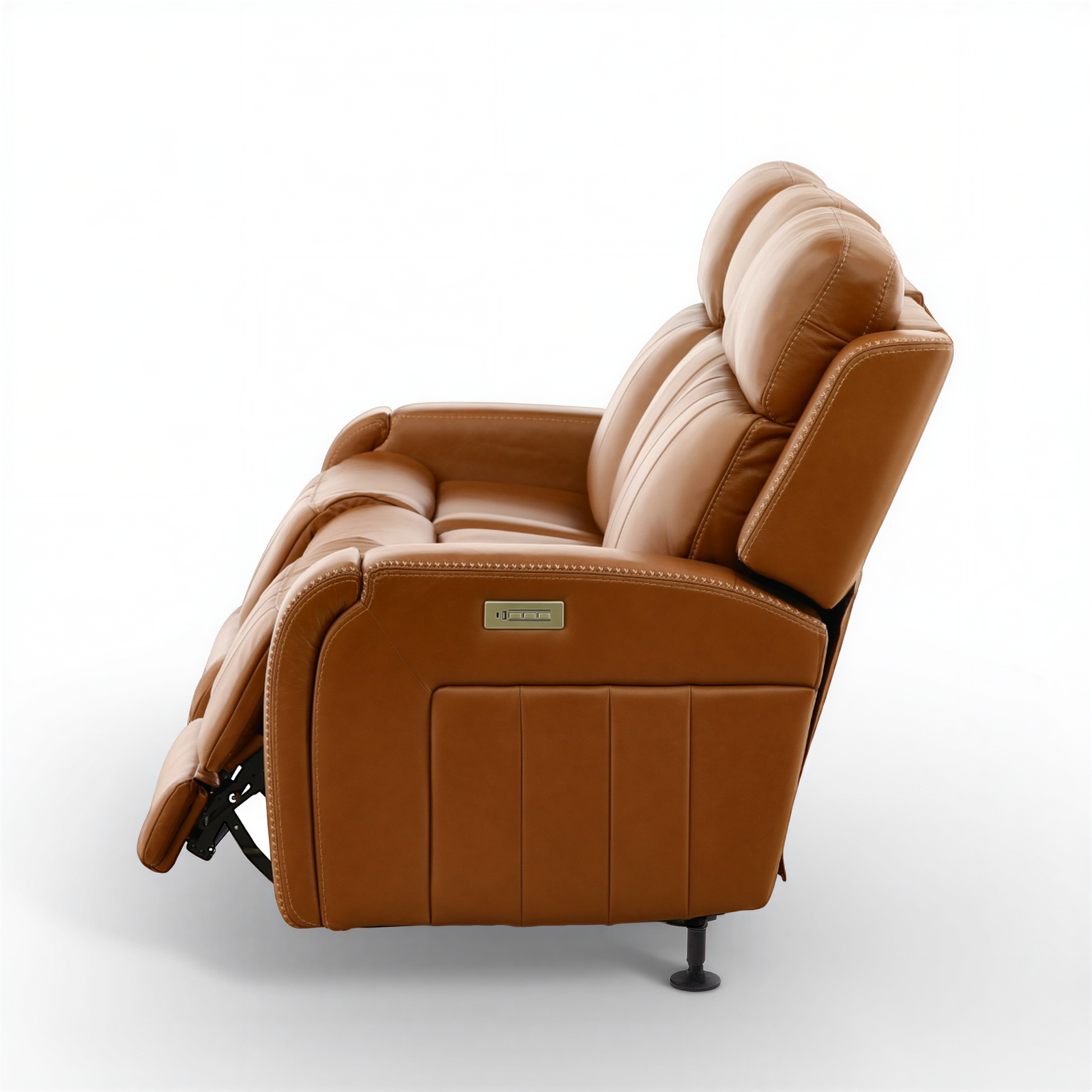 Hampton Leather Home Theater Sofa