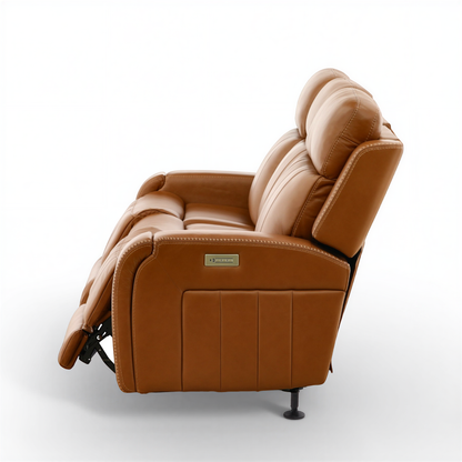 Hampton Leather Home Theater Sofa