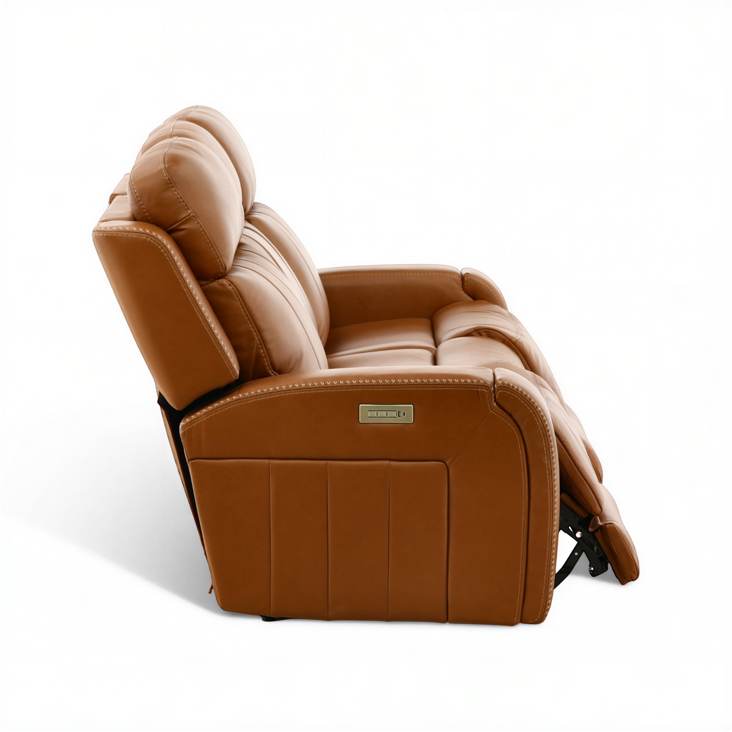 Hampton Leather Home Theater Sofa