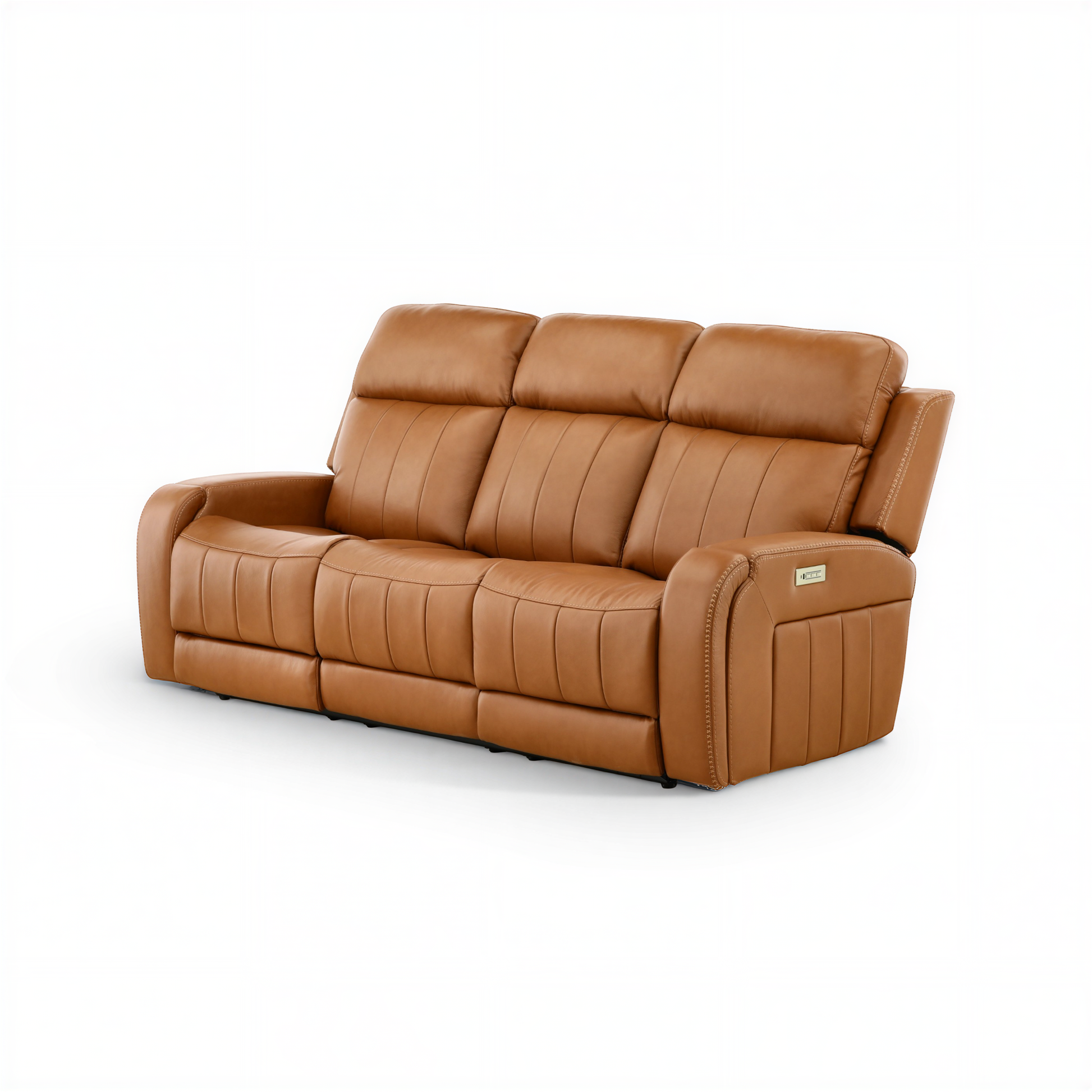 Hampton Leather Home Theater Sofa
