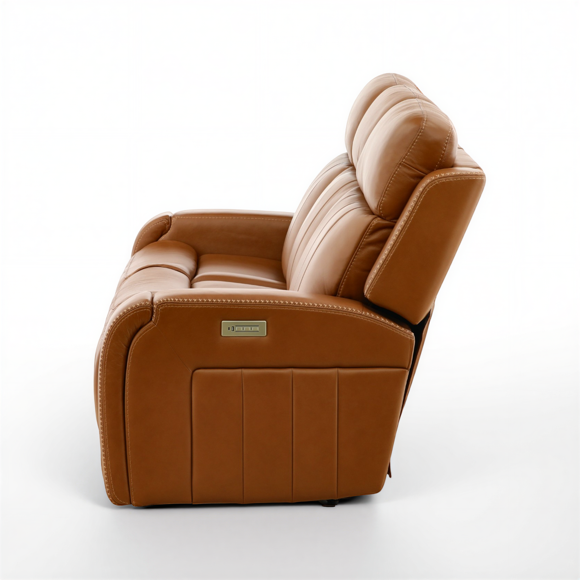 Hampton Leather Home Theater Sofa